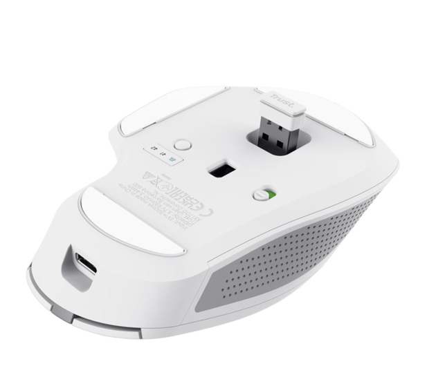 TRUST Bezprzewodowa mysz OZAA+ Multi-Connect Biała 24935 - 1259232 - zdjęcie 5